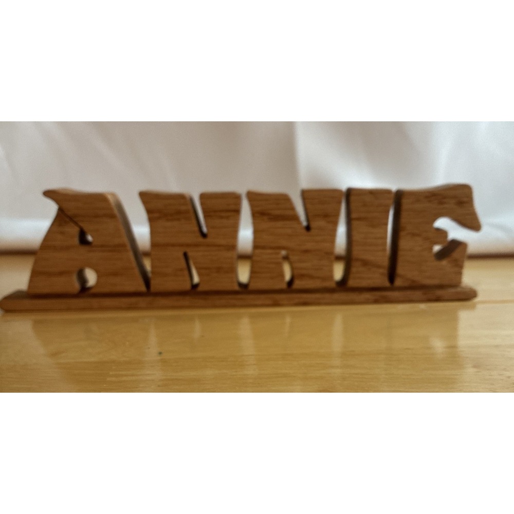 Annie Wooden Name Cut Out Decoration